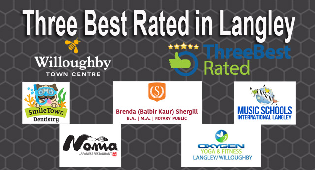 Three Best Rated Businesses in Langley
