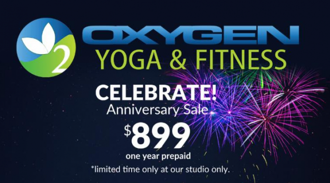 Oxygen Yoga Willoughby Anniversary Specials