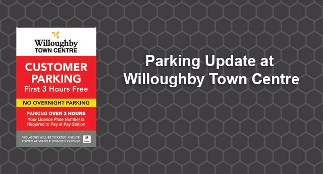 parking at Willoughby Town Centre